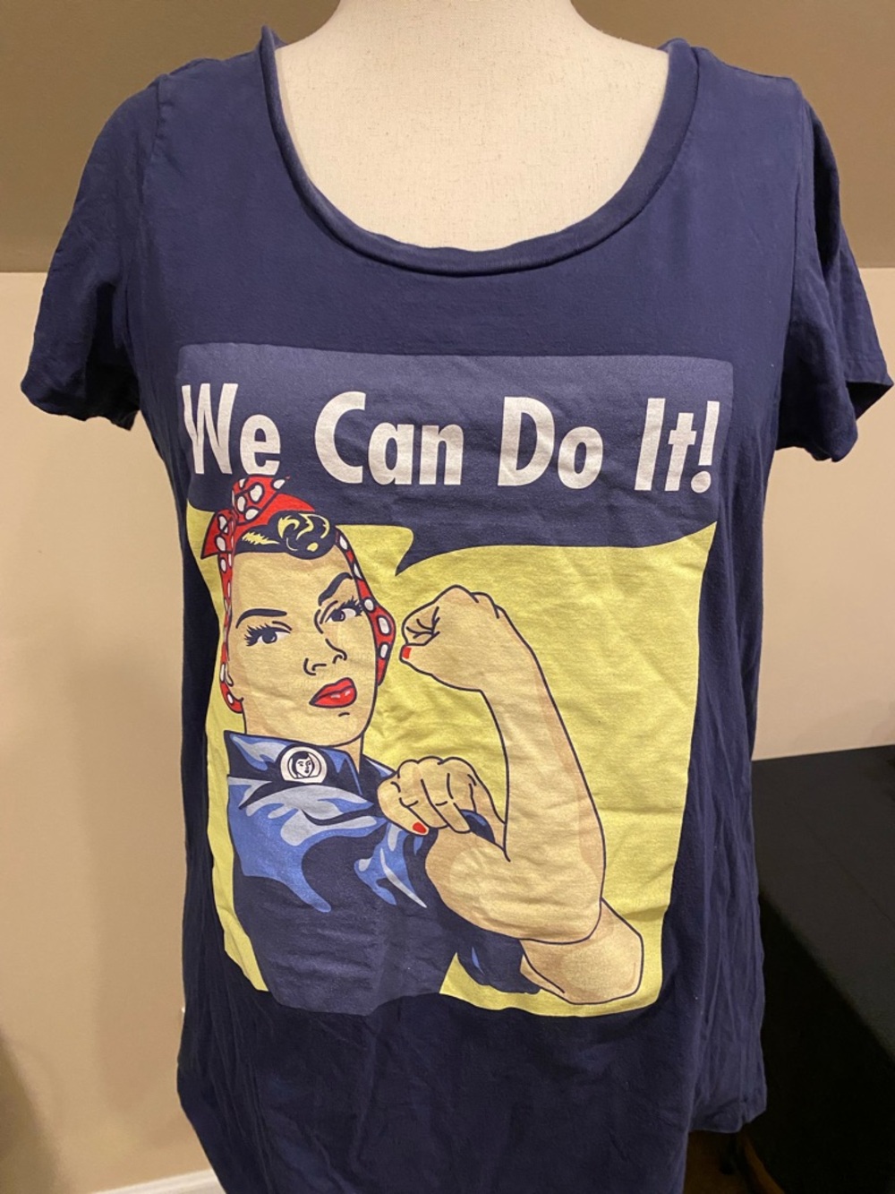 Ripple Junction Navy 'We Can Do It!' Women's Graphic